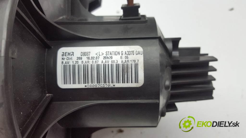 OPEL ZAFIRA B 2007 74kw B 1910 Ventilátor ventilátor kúrenia BEHR D8087 (Ventilátory kúrenia)