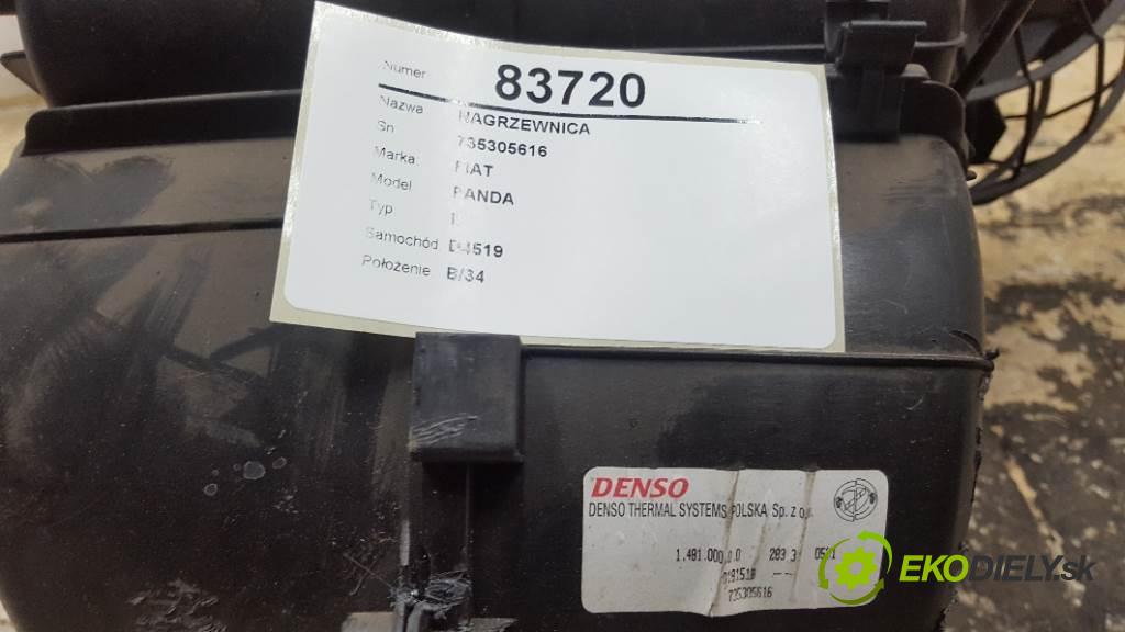 FIAT PANDA II 2003 40kw II 1108 Výhrevné teleso, radiátor kúrenia 735305616 (Radiátory kúrenia)