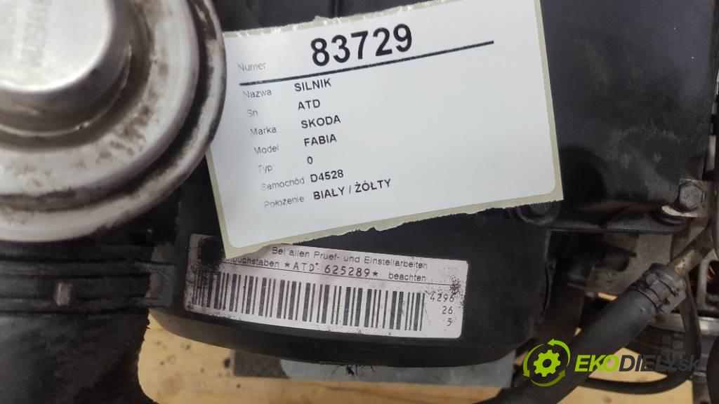 SKODA FABIA 0 2003 74kW 0 1896 motor ATD (Motory (kompletní))