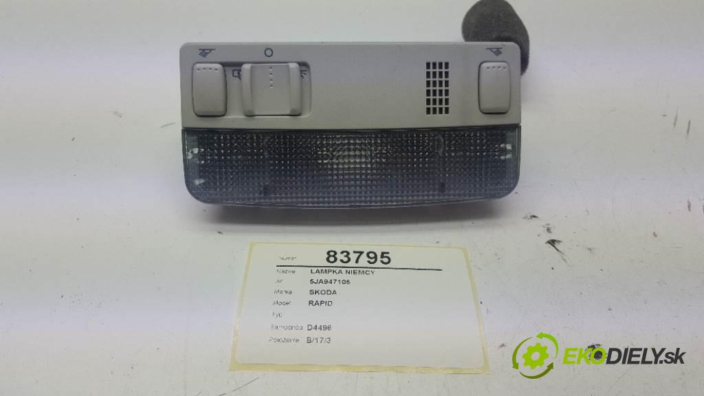 SKODA RAPID  2019 81kW    999 svetlo Nemecko 5JA947105
