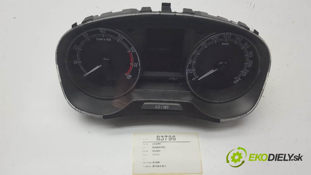 SKODA RAPID  2019 81kW   999 Prístrojovka 5JA920700C (Prístrojové dosky, displeje)