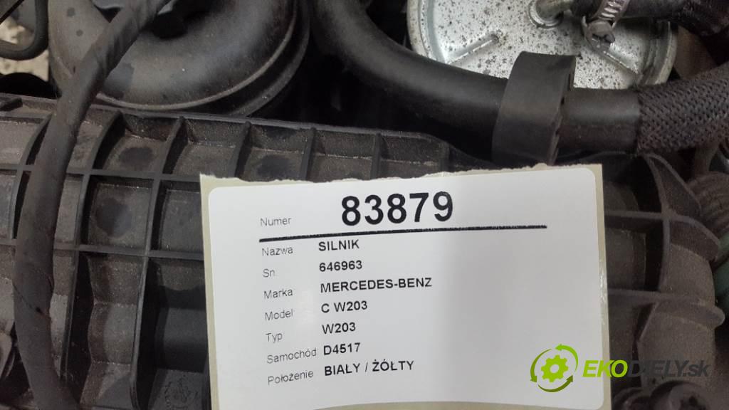 MERCEDES-BENZ C W203 W203 2003 105kw W203 2148 motor 646963 (Motory (kompletní))