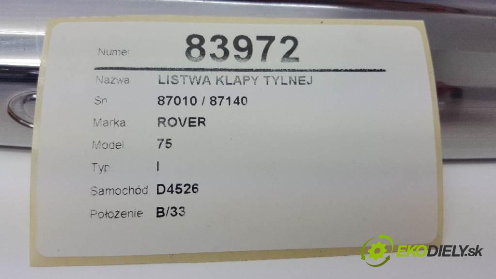 ROVER 75 I 2000 88kw I 1796 Lišta dverí zad 87010 / 87140 (Lišty)