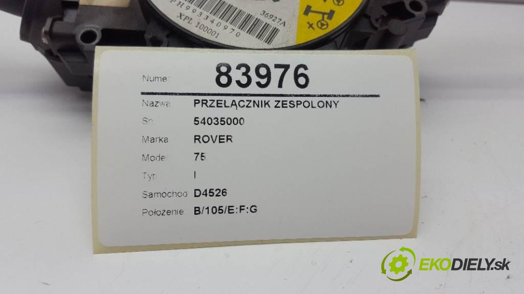 ROVER 75 I 2000 88kw I 1796 Prepínač kombinovaný 54035000 (Prepínače, spínače, tlačidlá a ovládače kúrenia)