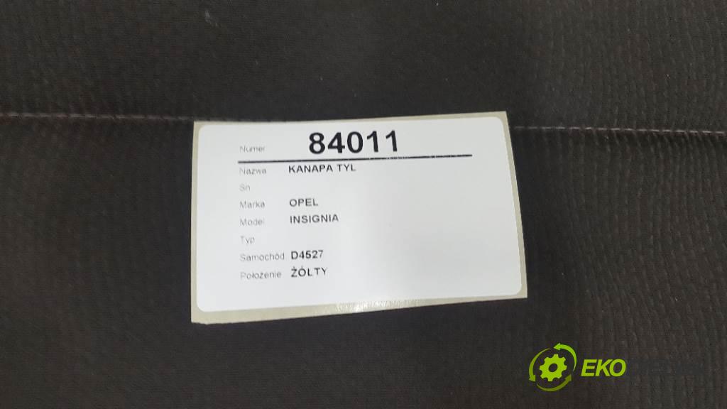 OPEL INSIGNIA   2011 118kw   1956 Sedadlo zad  (Sedačky, sedadlá)