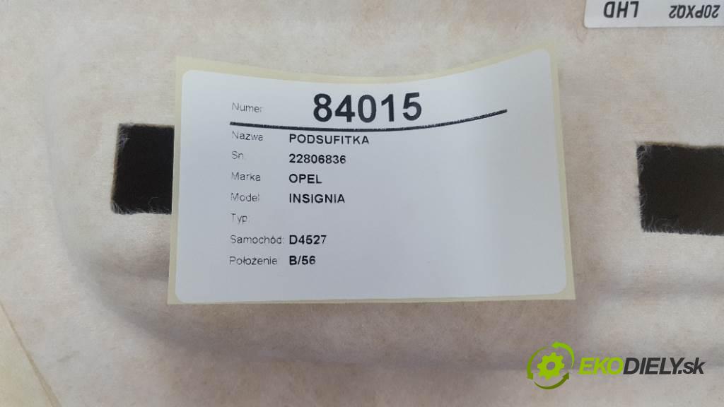OPEL INSIGNIA   2011 118kw   1956 Stropný tapacír 22806836 (Stropné tapacíre)