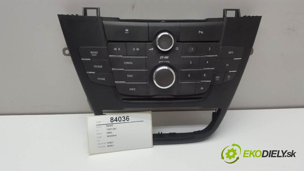 OPEL INSIGNIA   2011 118kw   1956 RADIO 13321292 (Audio zariadenia)