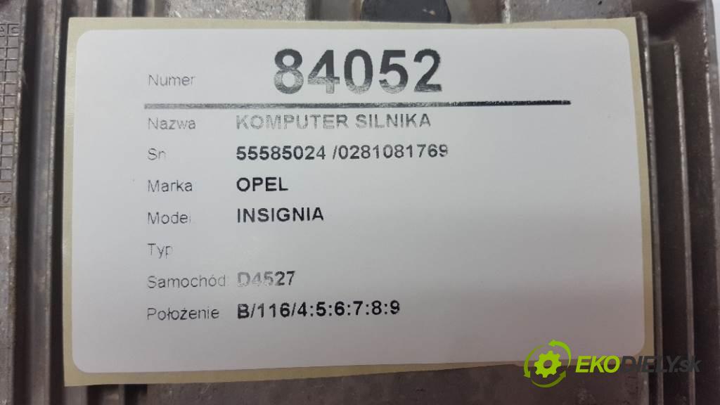 OPEL INSIGNIA   2011 118kw   1956 riadiaca jednotka Motor 55585024 /0281081769 (Riadiace jednotky)