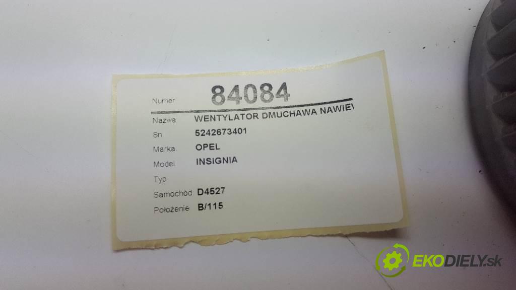 OPEL INSIGNIA   2011 118kw   1956 Ventilátor ventilátor kúrenia 5242673401 (Ventilátory kúrenia)