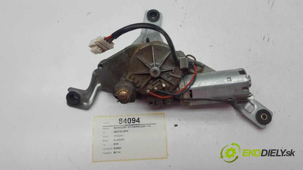 NISSAN ALMERA N16 2004 0 kW N16 1,5 motorek stěračů zadní část 404733 3PIN
