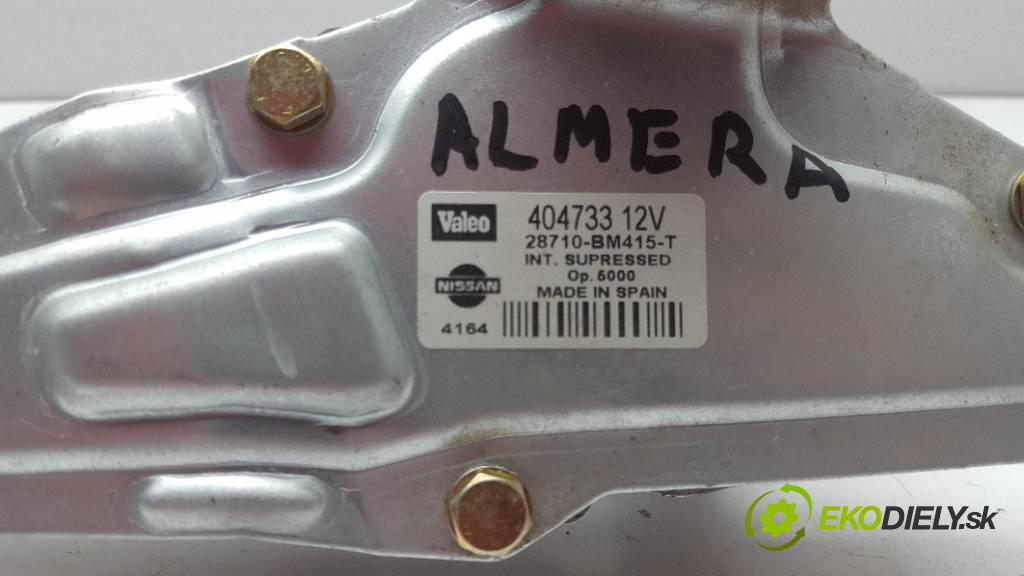 NISSAN ALMERA N16 2004 0 kW N16 1,5 motorek stěračů zadní část 404733 3PIN