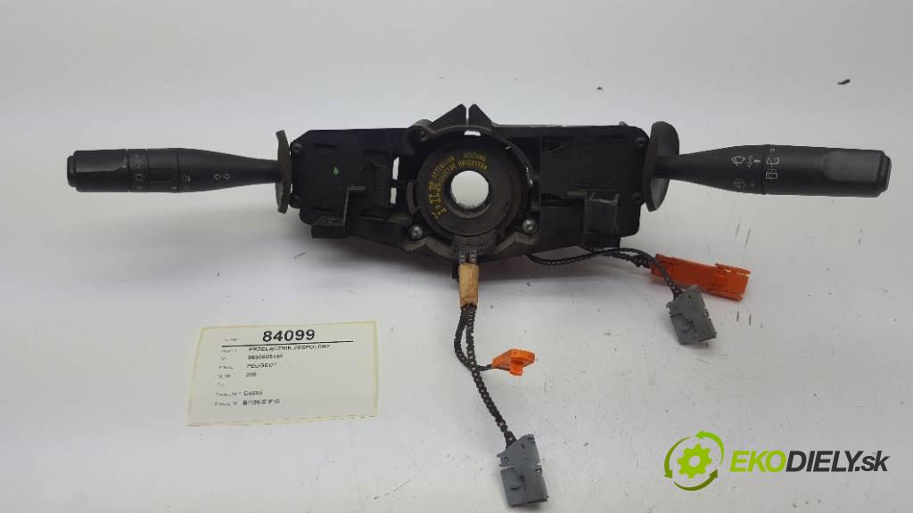 PEUGEOT 206  2000 51kW   1868 Prepínač kombinovaný 9630605180 (Prepínače, spínače, tlačidlá a ovládače kúrenia)