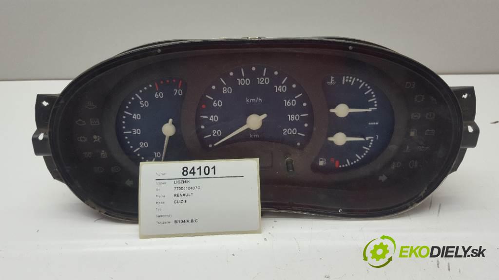 RENAULT CLIO II        Prístrojovka 7700410437G (Prístrojové dosky, displeje)