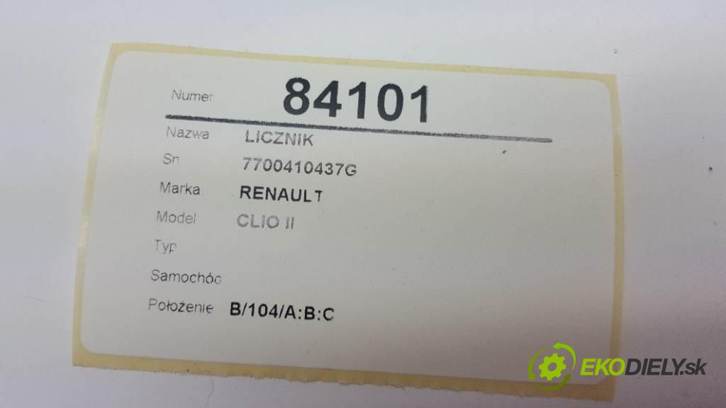 RENAULT CLIO II        Prístrojovka 7700410437G (Prístrojové dosky, displeje)