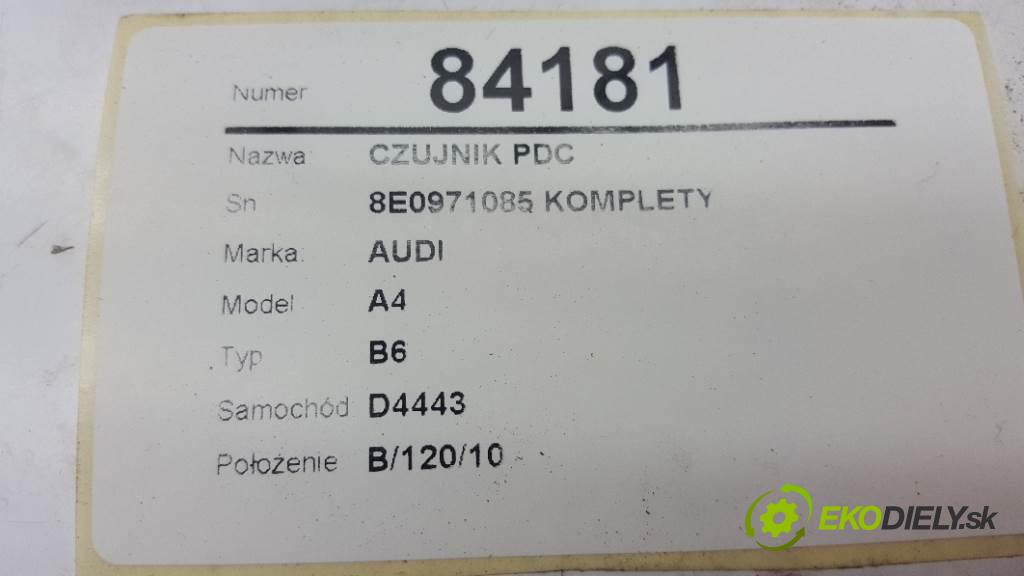 AUDI A4 B6  2022 131 kW B6  1896 Snímač PDC 8E0971085 KOMPLET