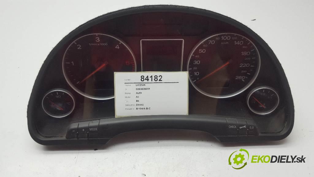 AUDI A4 B6  2022 131 kW B6  1896 Prístrojovka 0263626035 (Prístrojové dosky, displeje)