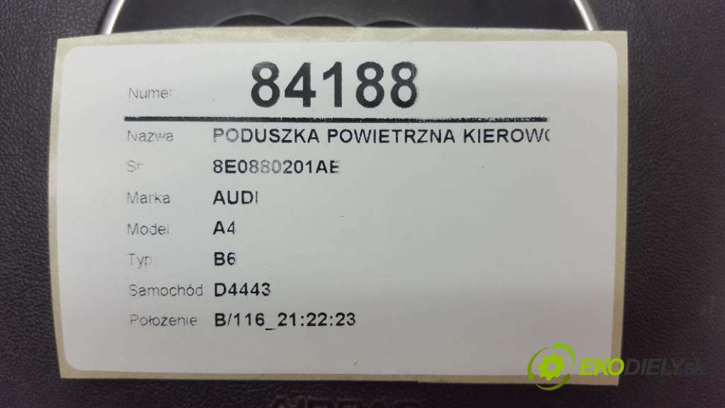 AUDI A4 B6  2022 131 kW B6  1896 AirBag volantu airbag 8E0880201AE