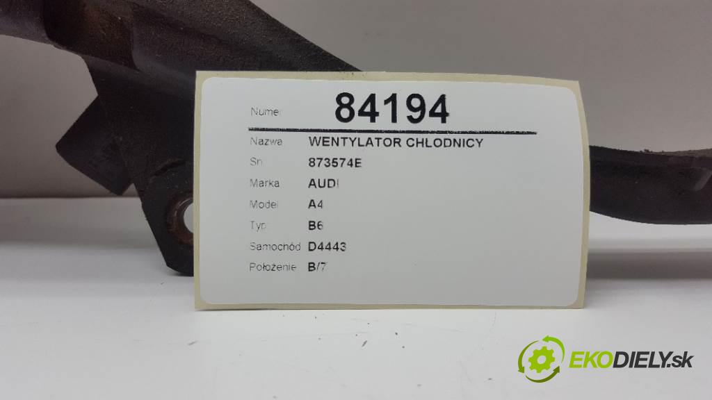 AUDI A4 B6  2022 131 kW B6  1896 Ventilátor chladiča 873574E (Ventilátory)