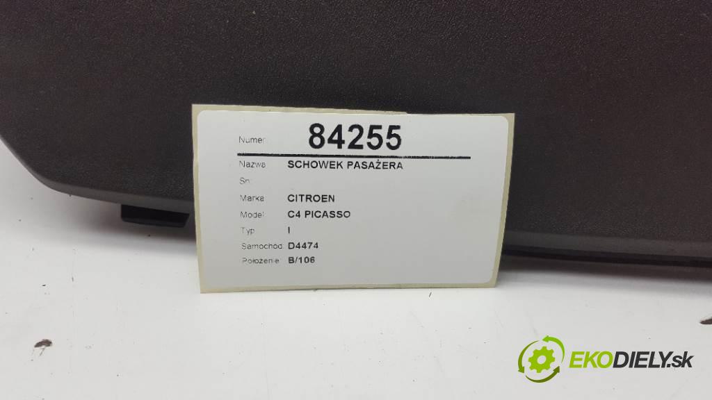 CITROEN C4 PICASSO I 2009 100kw I 1997 Priehradka, kastlík spolujazdca  (Priehradky, kastlíky)