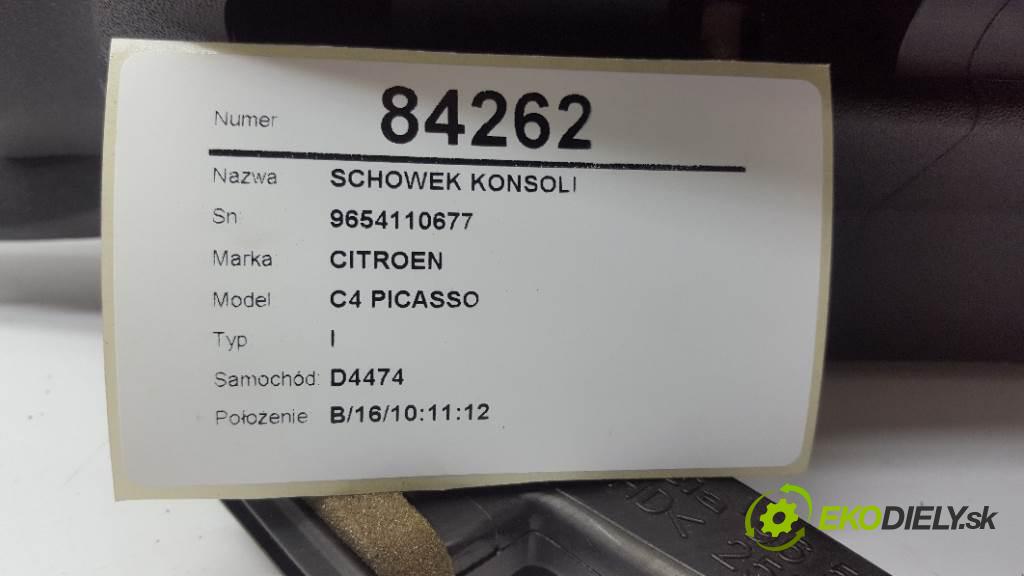 CITROEN C4 PICASSO I 2009 100kw I 1997 Priehradka, kastlík prístrojovky 9654110677