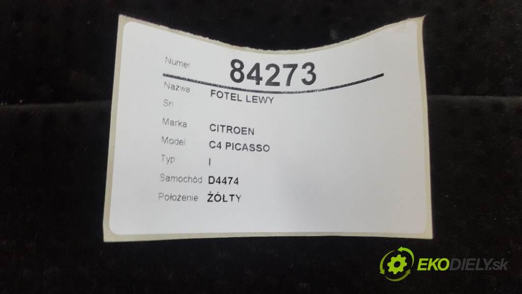 CITROEN C4 PICASSO I 2009 100kw I 1997 Sedadlo ľavy  (Sedačky, sedadlá)