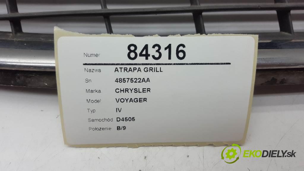 CHRYSLER VOYAGER IV 2003 105kw IV 2499 mřížka maska 4857522AA (Mřížky (masky) chladičů)