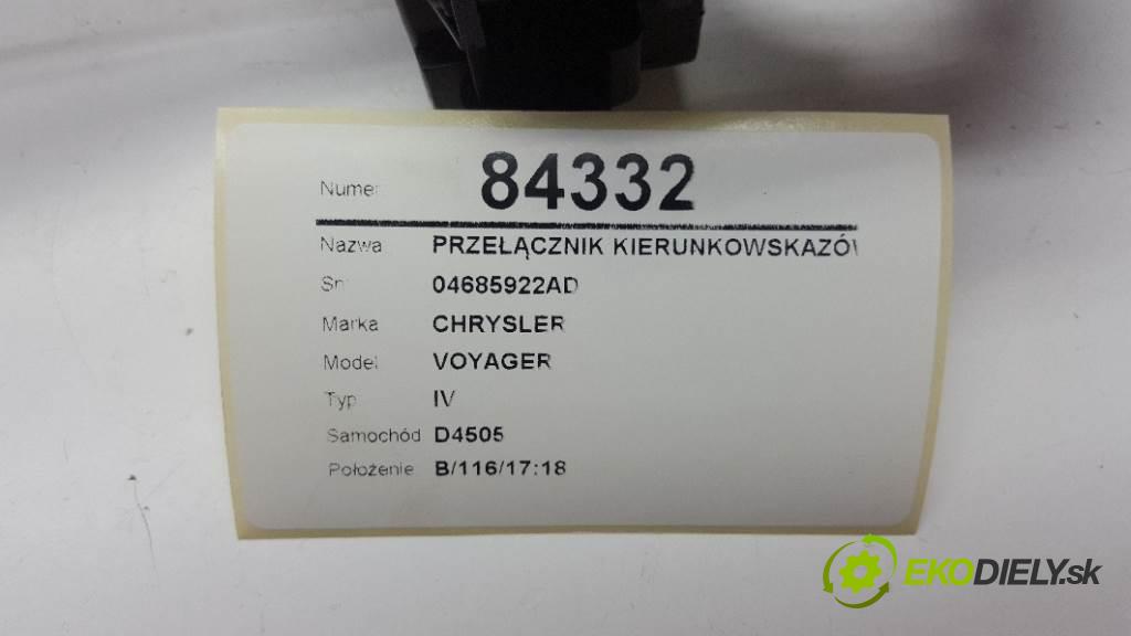 CHRYSLER VOYAGER IV 2003 105kw IV 2499 Prepínač smeroviek 04685922AD (Prepínače, spínače, tlačidlá a ovládače kúrenia)