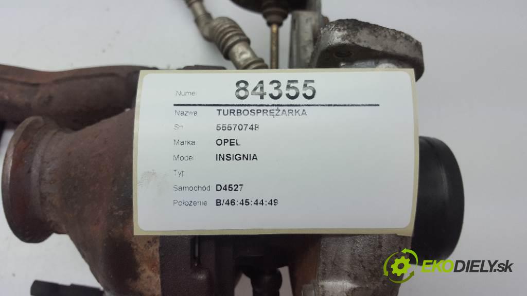 OPEL INSIGNIA   2011 118kw   1956 Turbodúchadlo,turbo 55570748 (Turbodúchadlá (kompletné))