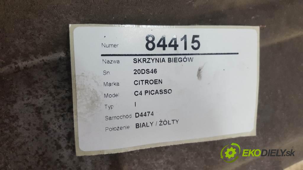 CITROEN C4 PICASSO I 2009 100kw I 1997 Prevodovka 20DS46 (Prevodovky)