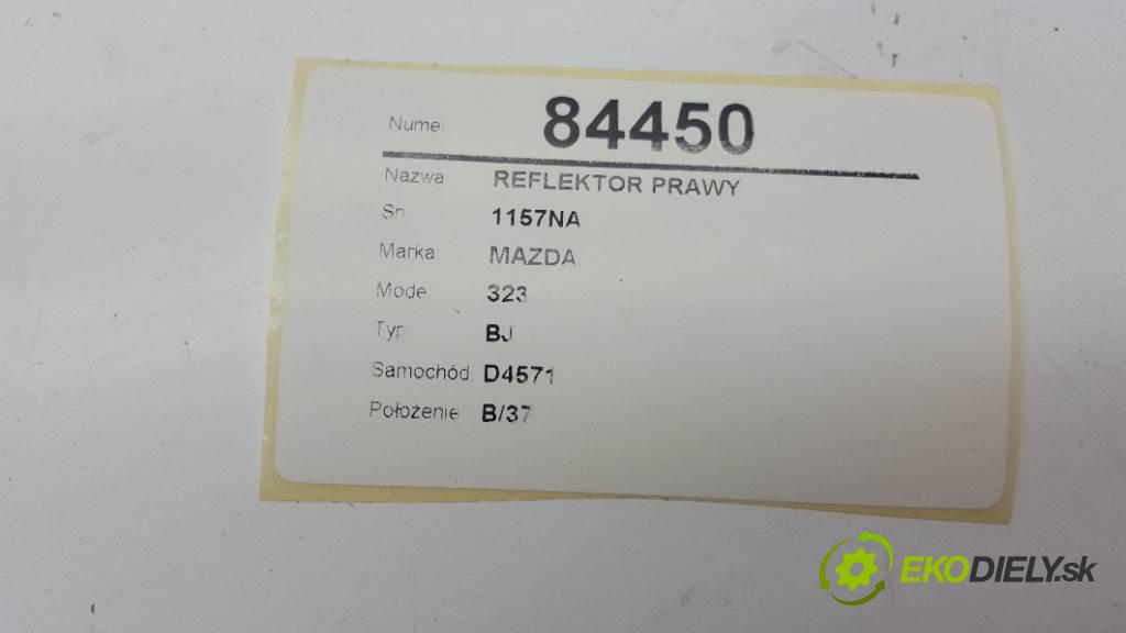 MAZDA 323 BJ 2002 72kw BJ 1598 Svetlomet pravy 1157NA (Pravé)