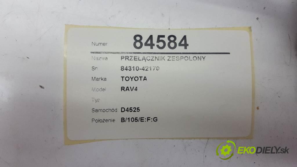 TOYOTA RAV4  1998 94kW   1998 Prepínač kombinovaný 84310-42170 (Prepínače, spínače, tlačidlá a ovládače kúrenia)