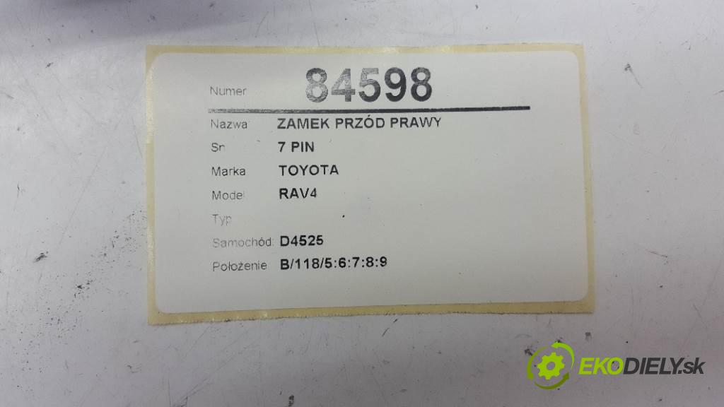 TOYOTA RAV4  1998 94kW    1998 zámok přední část pravý 7 PIN