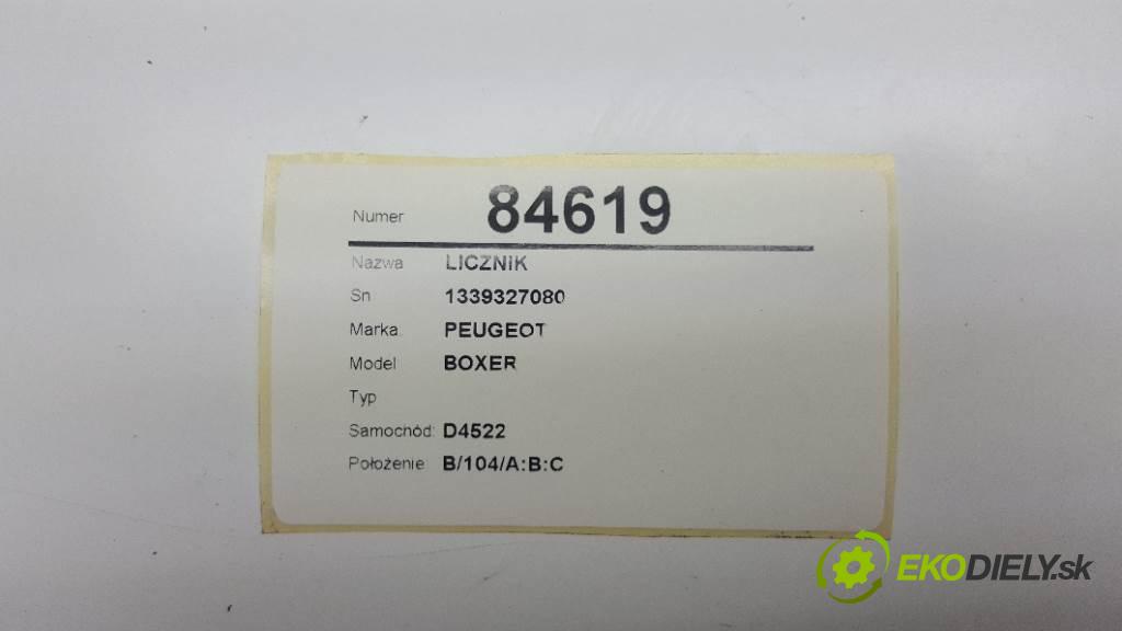 PEUGEOT BOXER  2001     2180 Prístrojovka 1339327080 (Prístrojové dosky, displeje)
