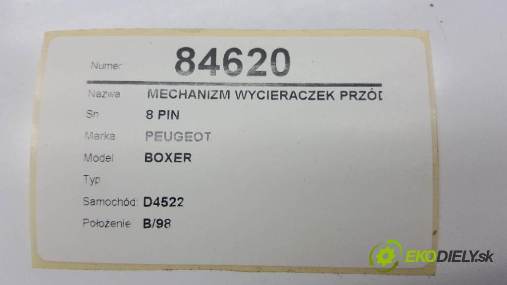 PEUGEOT BOXER  2001    2180 Mechanizmus stieračov predný 8 PIN (Motorčeky stieračov predné)