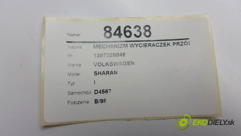 VOLKSWAGEN SHARAN I 1999 66kw I 1896 Mechanizmus stieračov predný 1397328048 (Motorčeky stieračov predné)