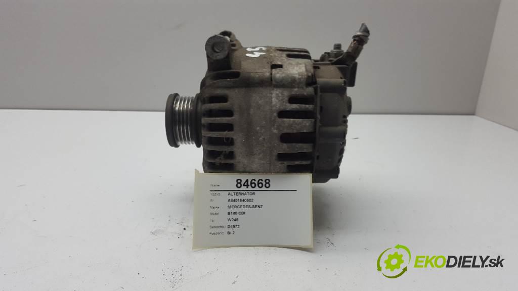 MERCEDES-BENZ B180 CDI W245 2005 80kw W245 1992 Alternátor A6401540502 (Alternátory)