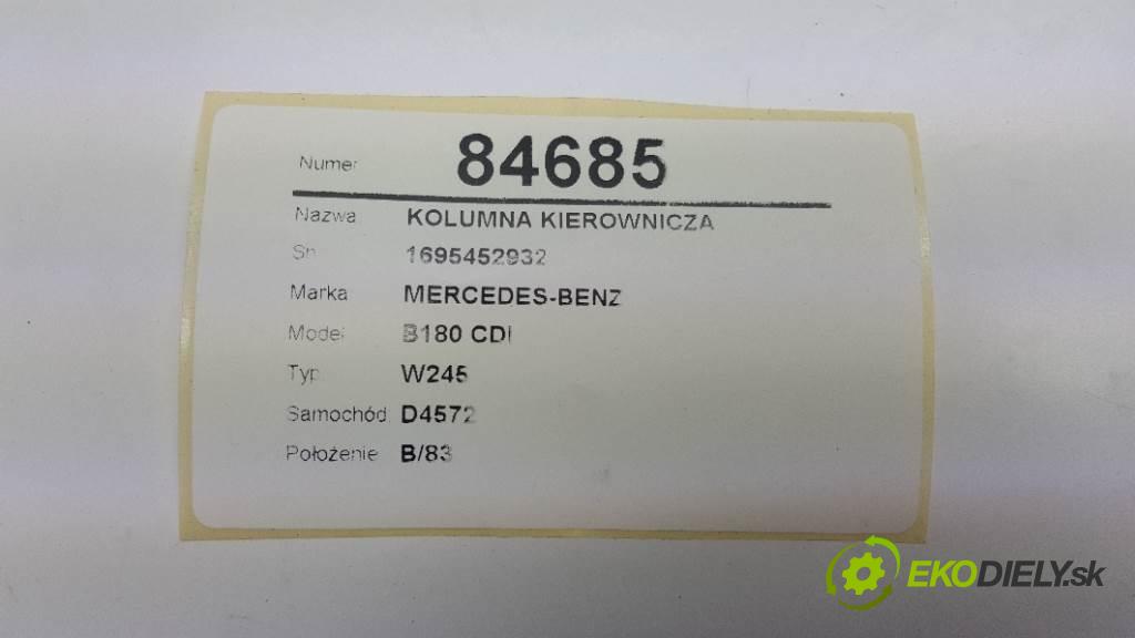 MERCEDES-BENZ B180 CDI W245 2005 80kw W245 1992 Hriadeľ, tyč volantu 1695452932 (Tyče riadenia (volantu))