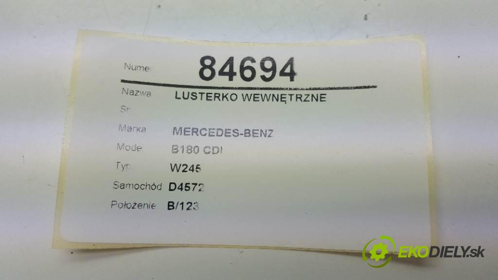 MERCEDES-BENZ B180 CDI W245 2005 80kw W245 1992 zpětné zrcátko vnitřní  (Světla vnitřní)