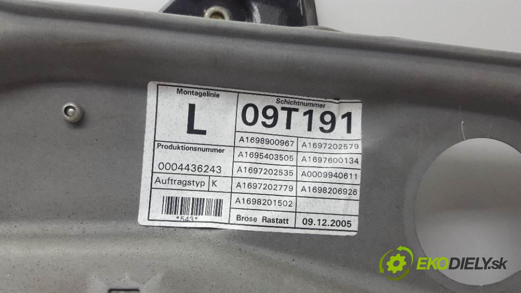 MERCEDES-BENZ B180 CDI W245 2005 80kw W245 1992 mechanismus okna přední část levý A1697202779