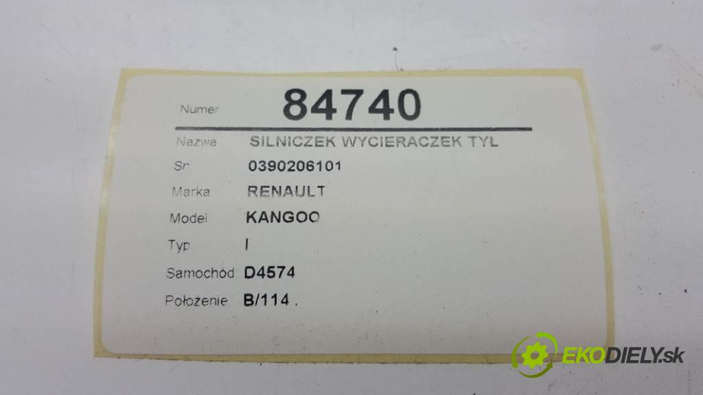 RENAULT KANGOO I 2002 48kw I 1461 motorek stěračů zadní část 0390206101