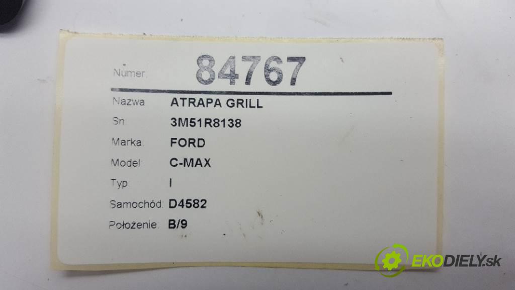 FORD C-MAX I 2006 80kw I 1560 mřížka maska 3M51R8138 (Mřížky (masky) chladičů)