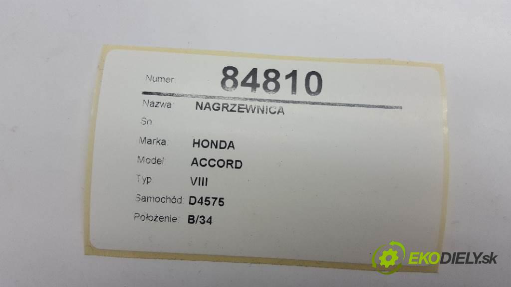 HONDA ACCORD VIII 2009 148kW VIII 2354 Výhrevné teleso, radiátor kúrenia  (Radiátory kúrenia)