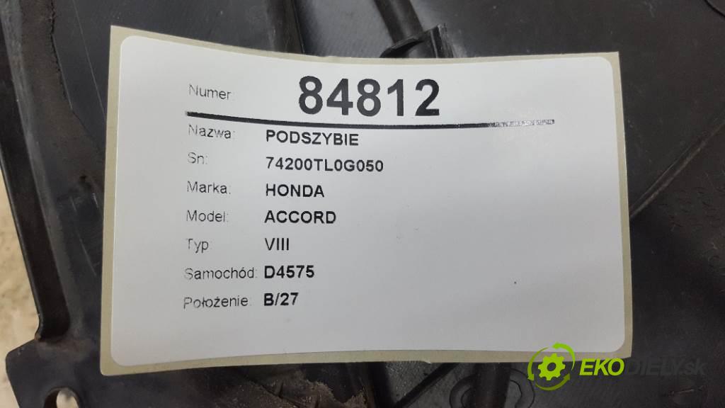 HONDA ACCORD VIII 2009 148kW VIII 2354 Torpédo, plast pod čelné okno 74200TL0G050 (Torpéda)