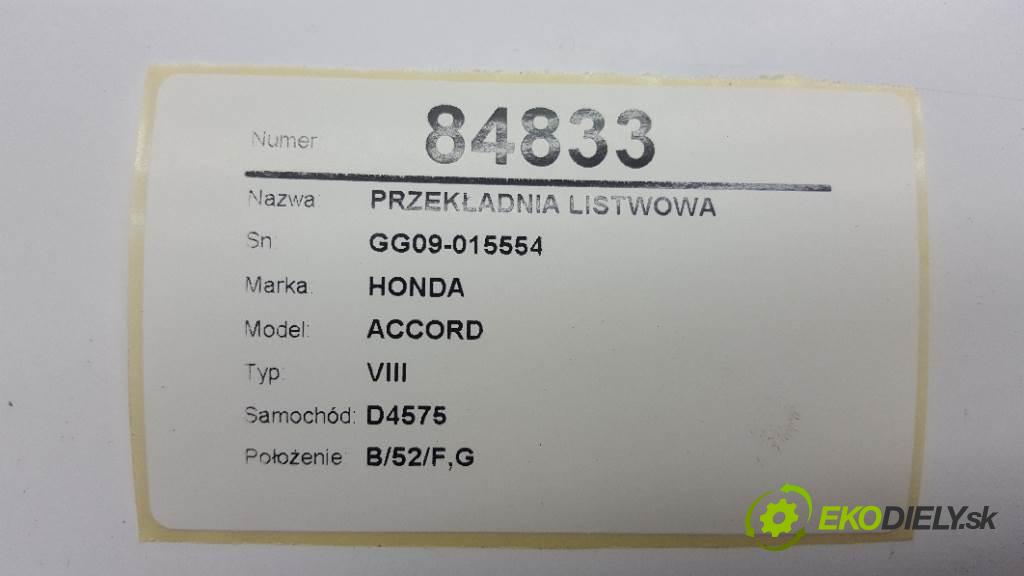 HONDA ACCORD VIII 2009 148kW VIII 2354 riadenie GG09-015554 (Riadenia)