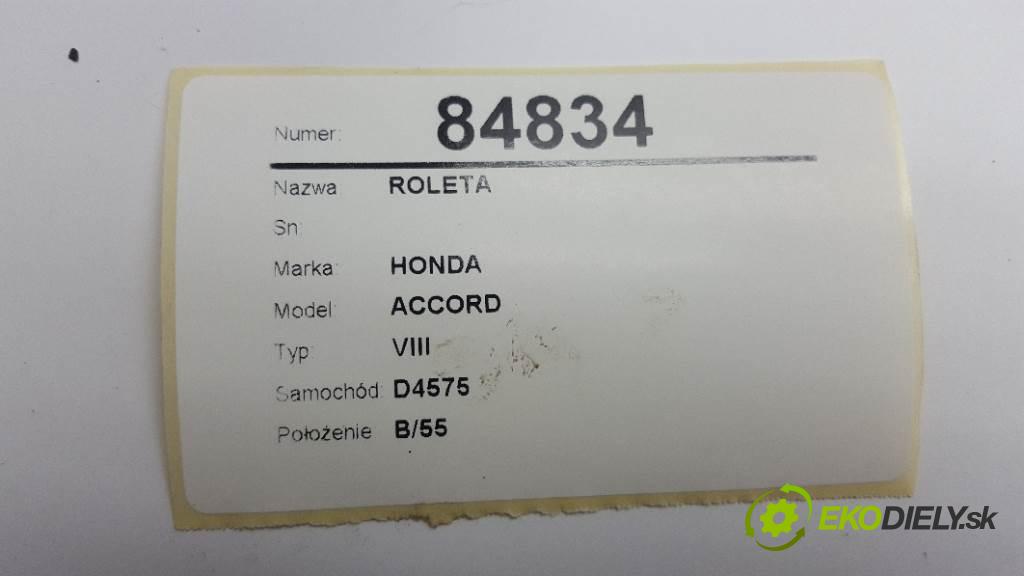 HONDA ACCORD VIII 2009 148kW VIII 2354 Roleta  (Rolety kufra)