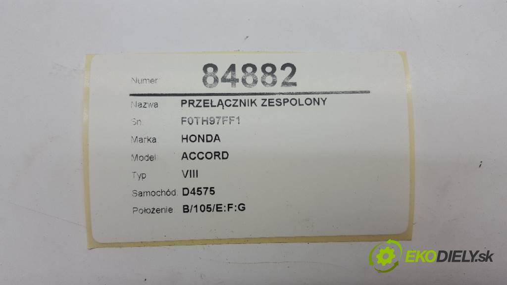 HONDA ACCORD VIII 2009 148kW VIII 2354 Prepínač kombinovaný F0TH97FF1 (Prepínače, spínače, tlačidlá a ovládače kúrenia)