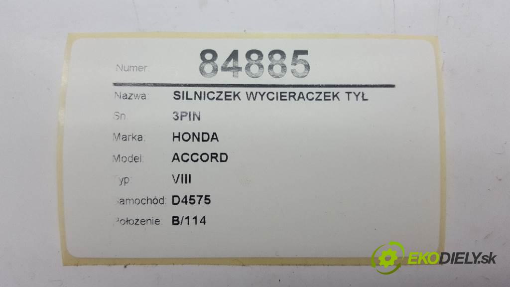 HONDA ACCORD VIII 2009 148kW VIII 2354 motorek stěračů zadní část 3PIN
