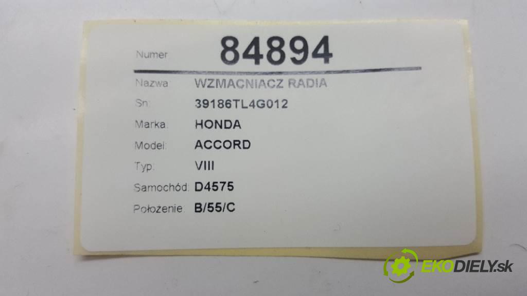 HONDA ACCORD VIII 2009 148kW VIII 2354 Zosilňovač radia 39186TL4G012 (Zosilňovače)