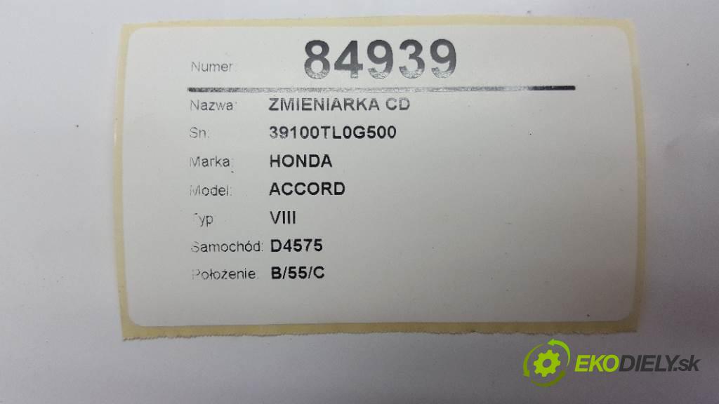 HONDA ACCORD VIII 2009 148kW VIII 2354 Menič CD 39100TL0G500 (CD meniče)