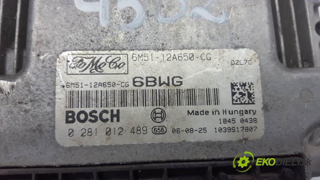 FORD C-MAX I 2006 80kw I 1560 riadiaca jednotka Motor 6M5112A650CG  0281012489 (Riadiace jednotky)